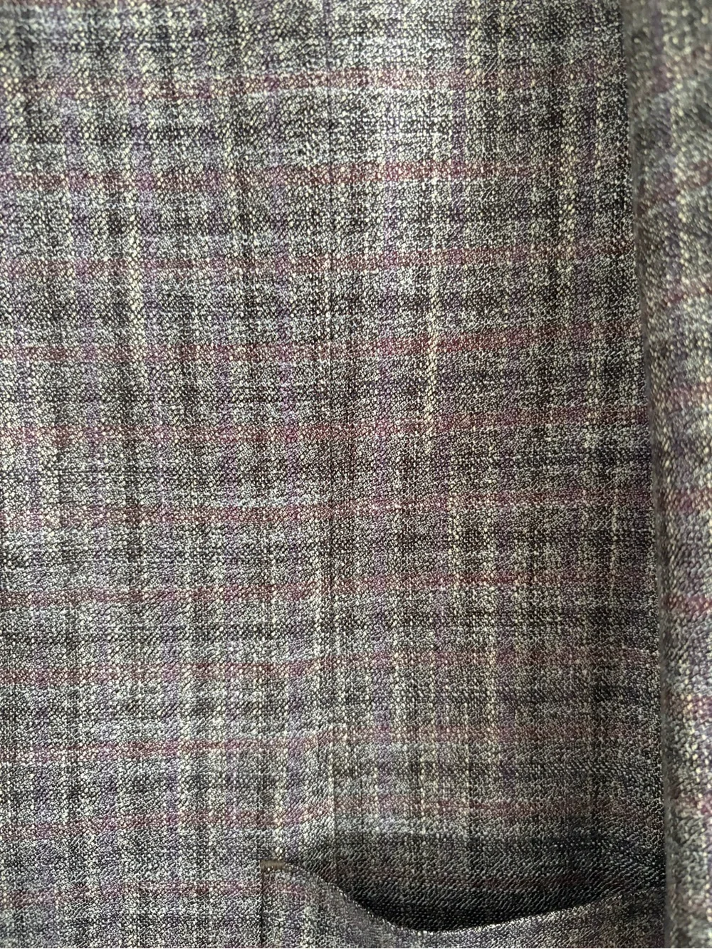Max Davoli Baroni Mens Sportcoat Blazer Jacket 42L Gray Plaid